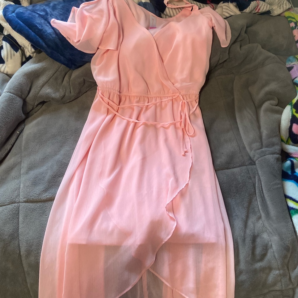 Pink Flowy Dress Lg